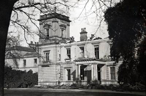 Allerton Tower. In the process of being demolished. 1937