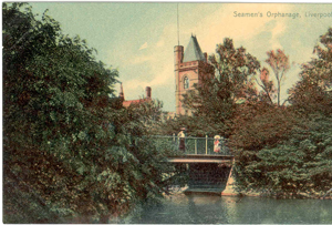 Postcard of the Seaman's Orphanage, Newsham Park, early 1900s